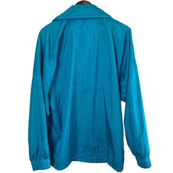 Blue Vintage Kaelin Tech 100% Nylon Pullover Jacket Windbreaker Size Medium - Picture 2 of 14
